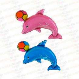 baloane cu heliu delfin cu mingea 30''